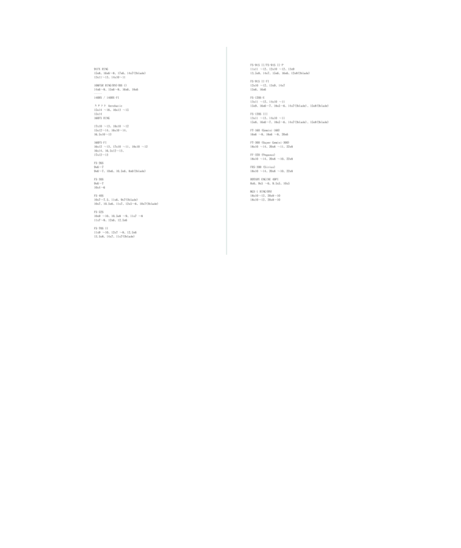 飞机机翼参数第1页