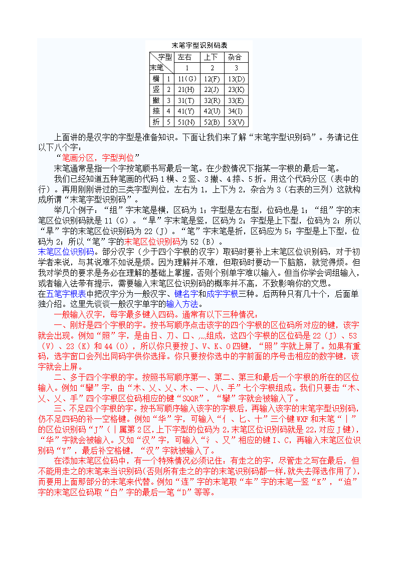 五笔输入法教程-七天学会五笔第9页