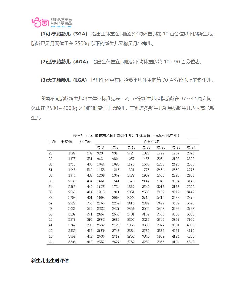 新生儿是如何分类的第3页