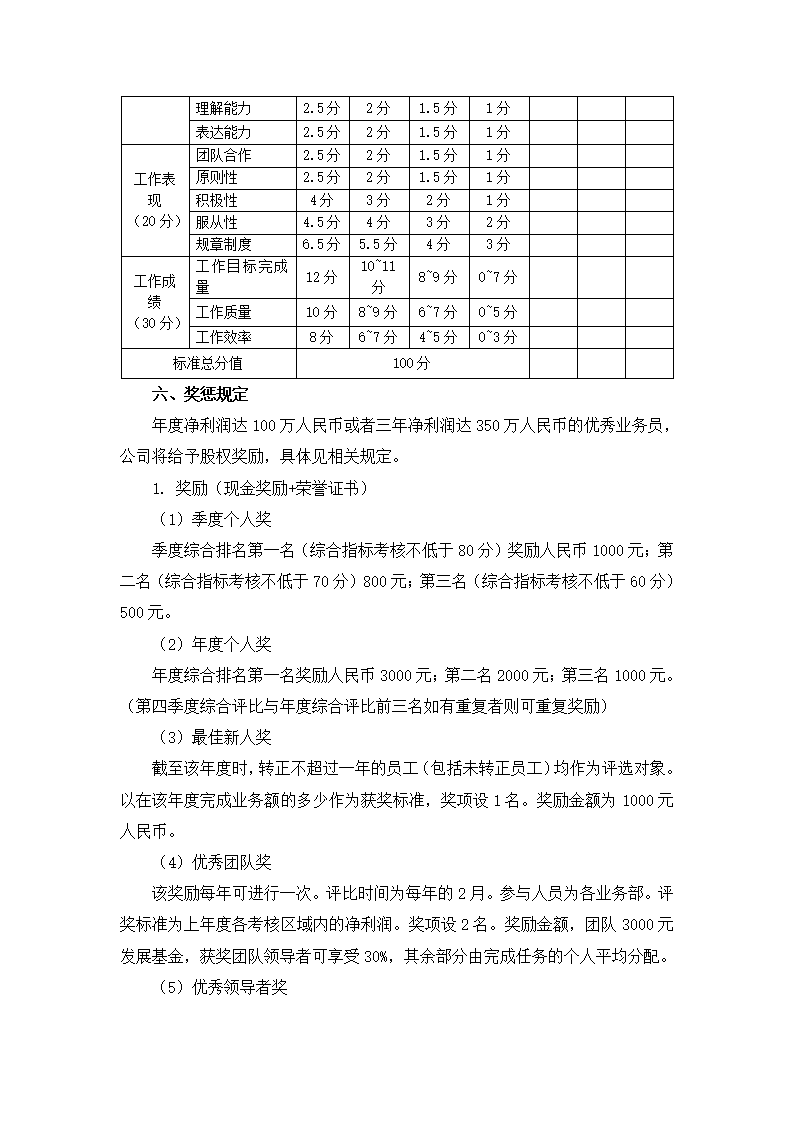 公司外贸业务人员绩效考核方案.docx第8页