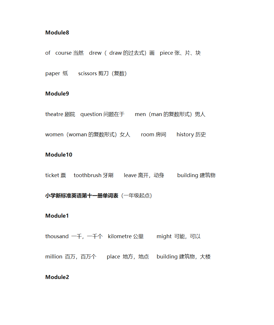 小学英语单词表第22页