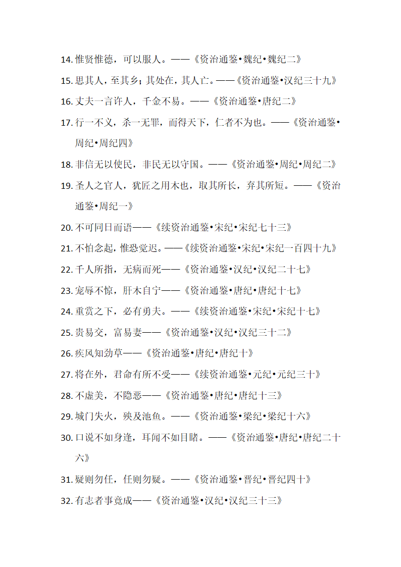 资治通鉴名句汇总第2页