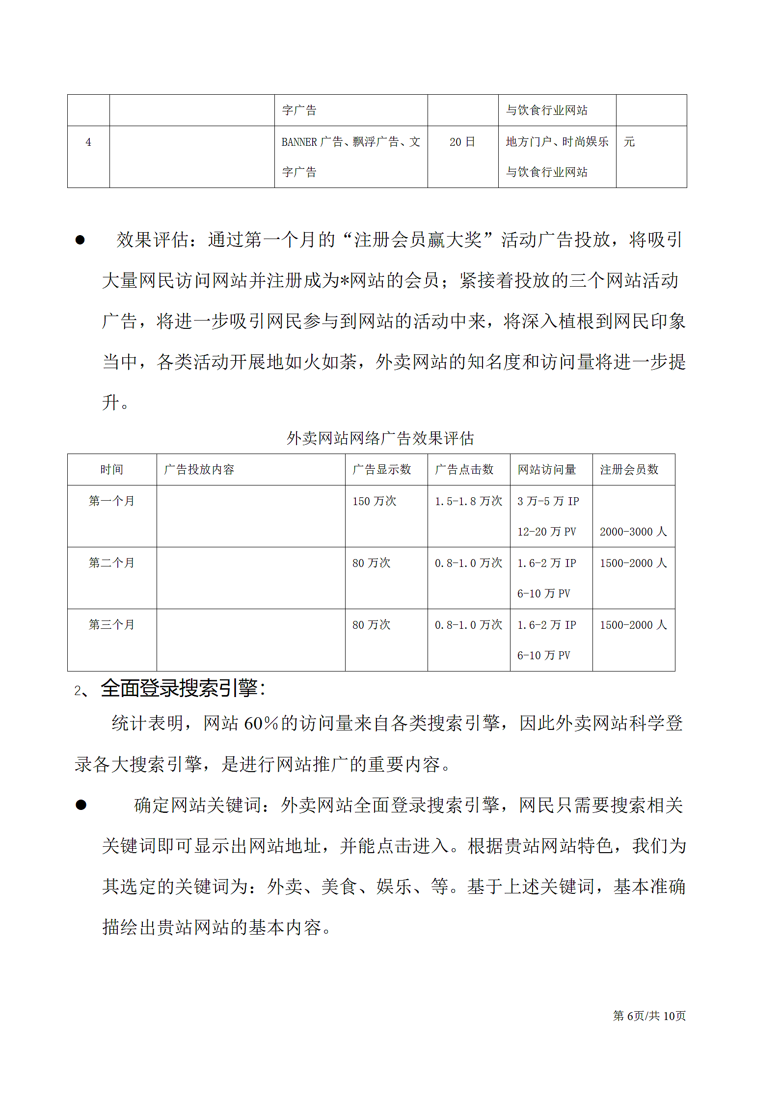 餐饮外卖网平台策划方案运营方案第6页