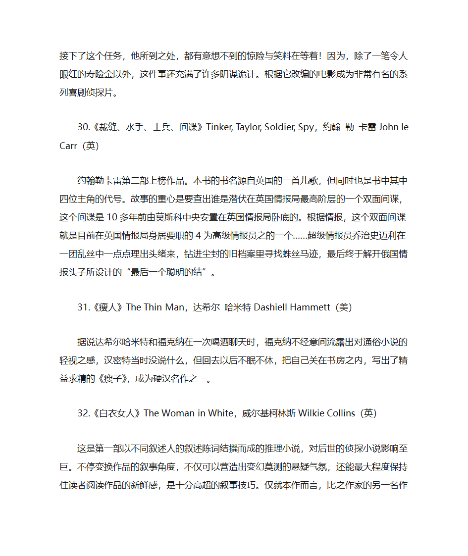 美国推理作家协会100部经典推理小说第11页