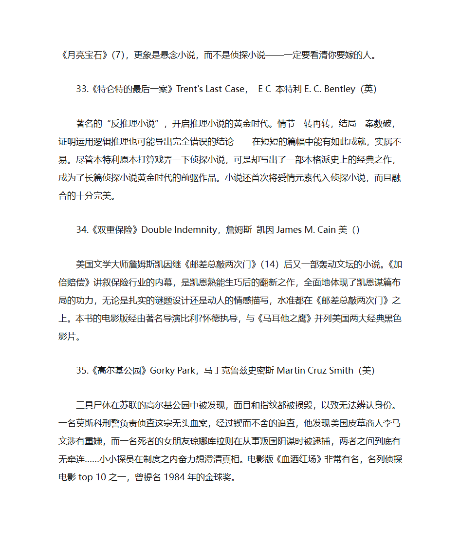 美国推理作家协会100部经典推理小说第12页