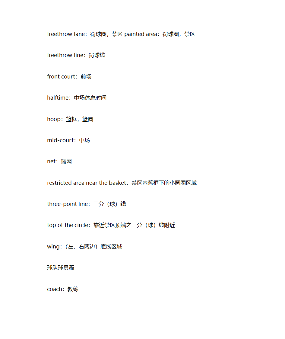 篮球英文第2页