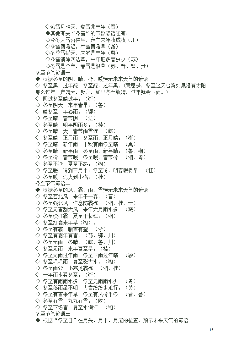 节气谚语第15页