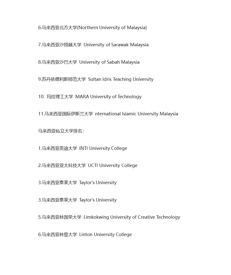 马来西亚大学排名第2页