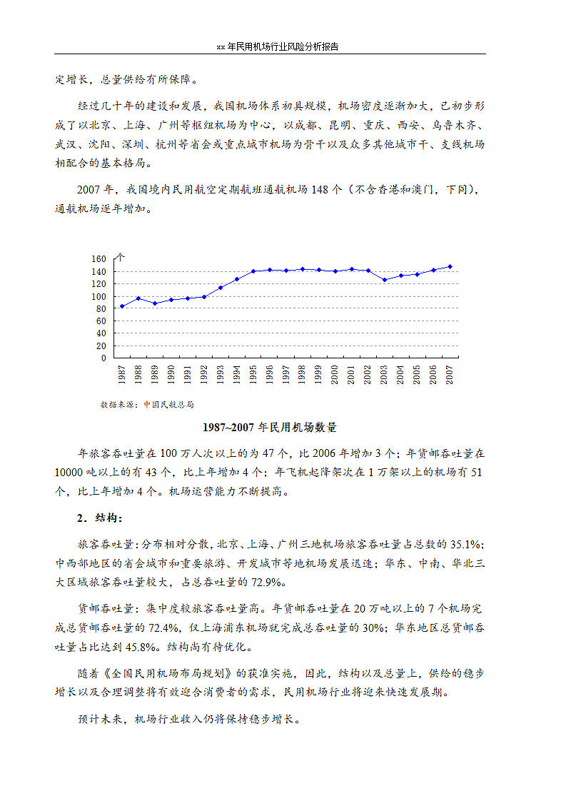 xx年民用机场行业风险分析报告.doc第4页