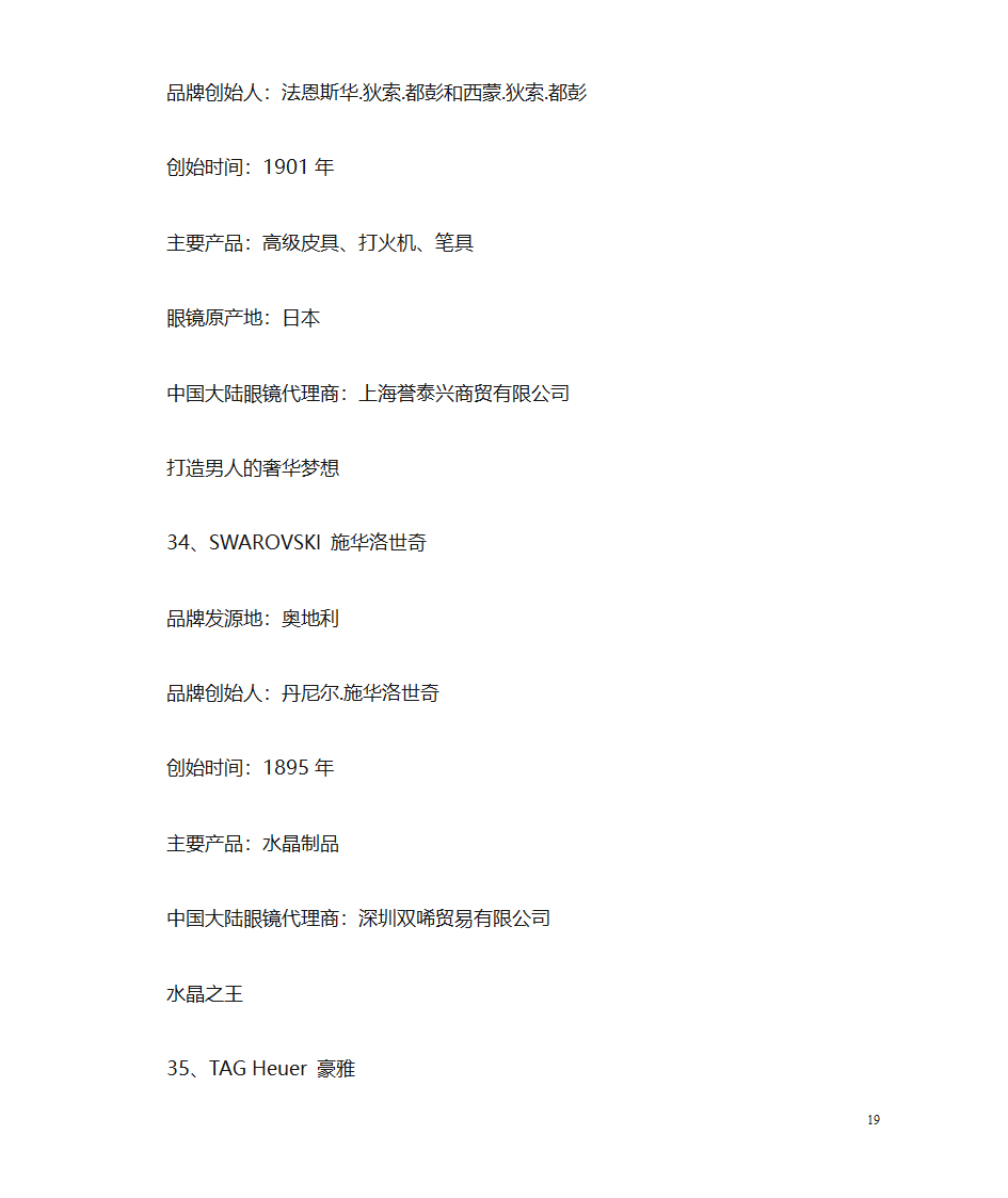 国际品牌眼镜大盘点第19页