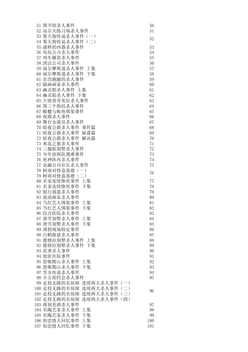 柯南动画目录：爱奇艺版与原版目录对照表(更新至733)第2页