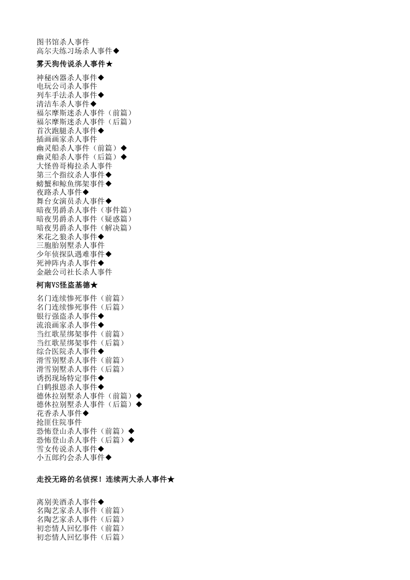 柯南动画目录：爱奇艺版与原版目录对照表(更新至733)第16页