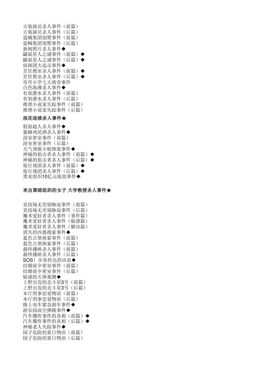 柯南动画目录：爱奇艺版与原版目录对照表(更新至733)第17页