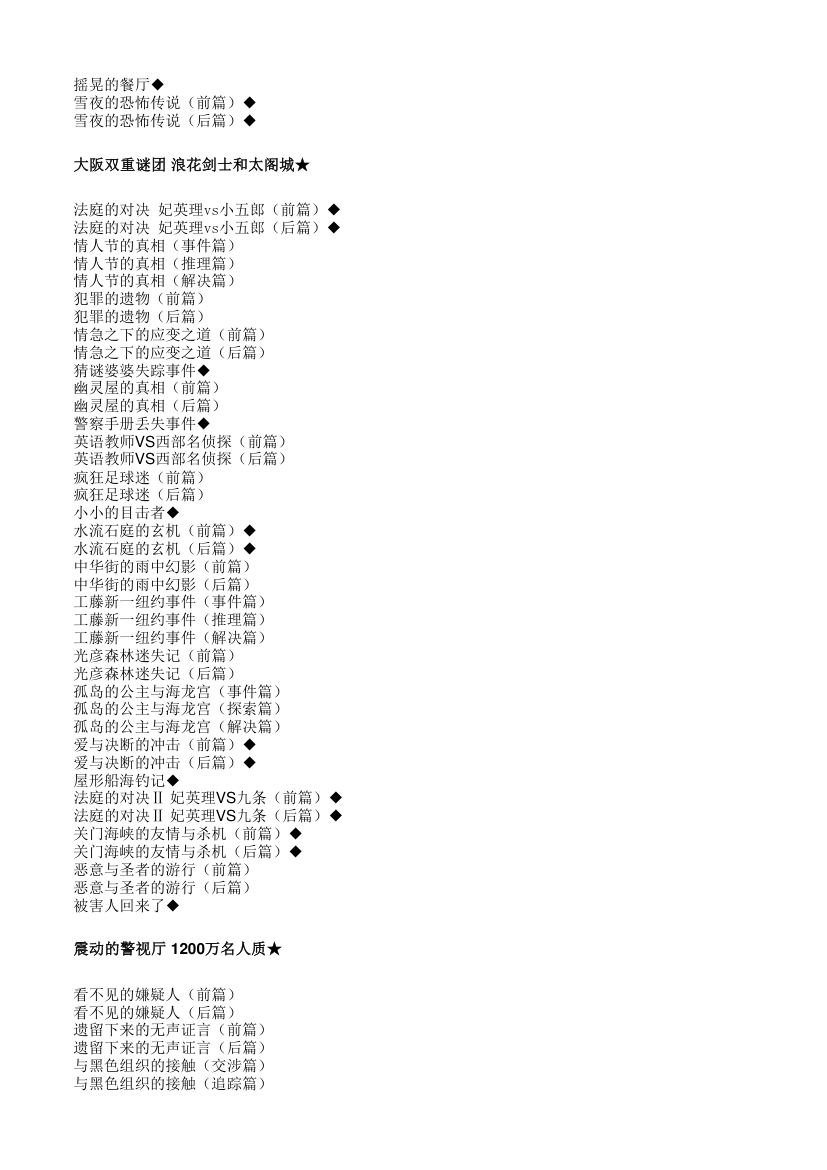 柯南动画目录：爱奇艺版与原版目录对照表(更新至733)第20页