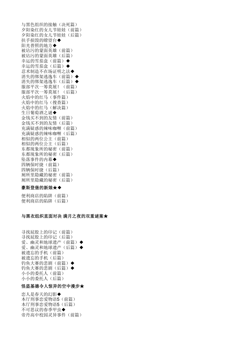 柯南动画目录：爱奇艺版与原版目录对照表(更新至733)第21页