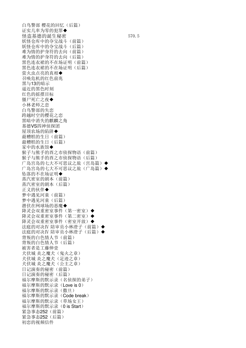 柯南动画目录：爱奇艺版与原版目录对照表(更新至733)第26页