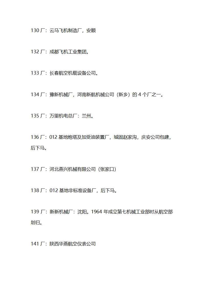 军工企业目录第4页