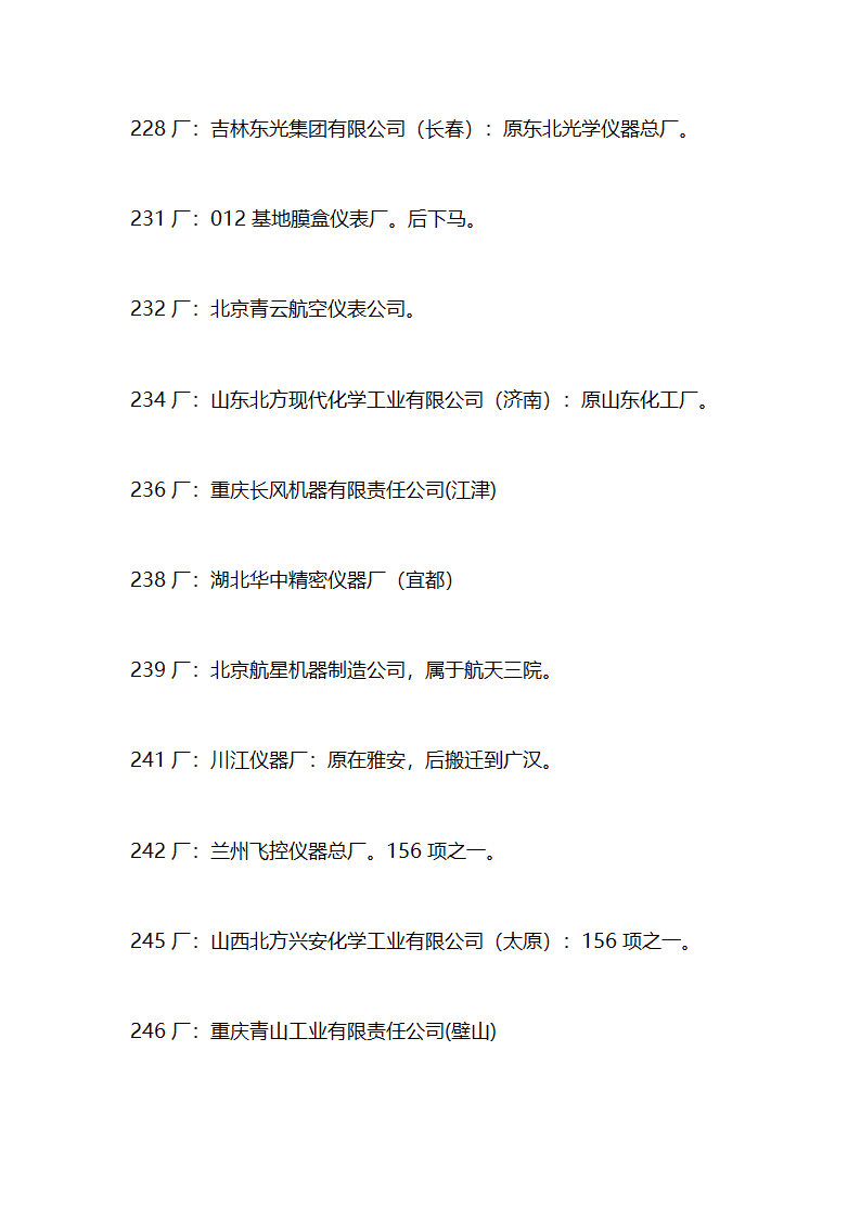 军工企业目录第11页