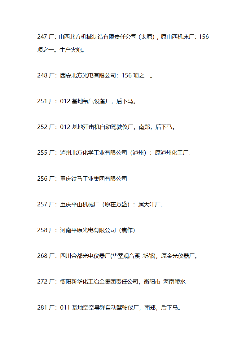 军工企业目录第12页