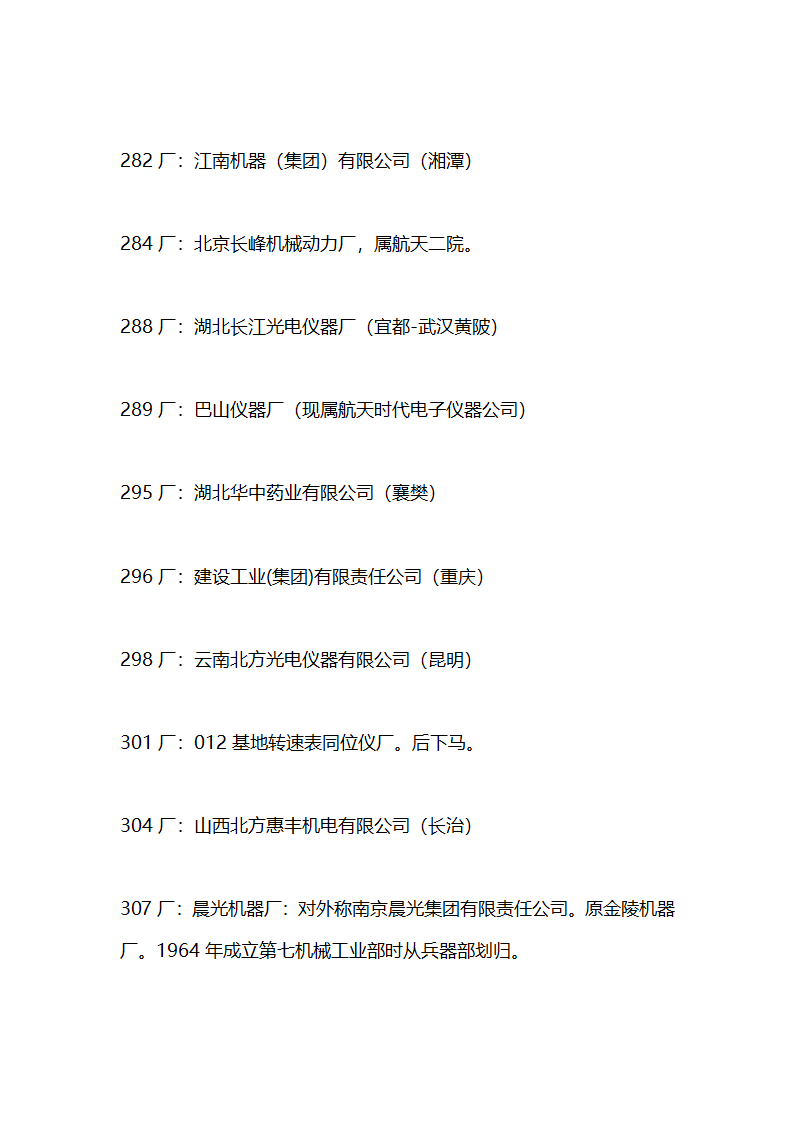 军工企业目录第13页