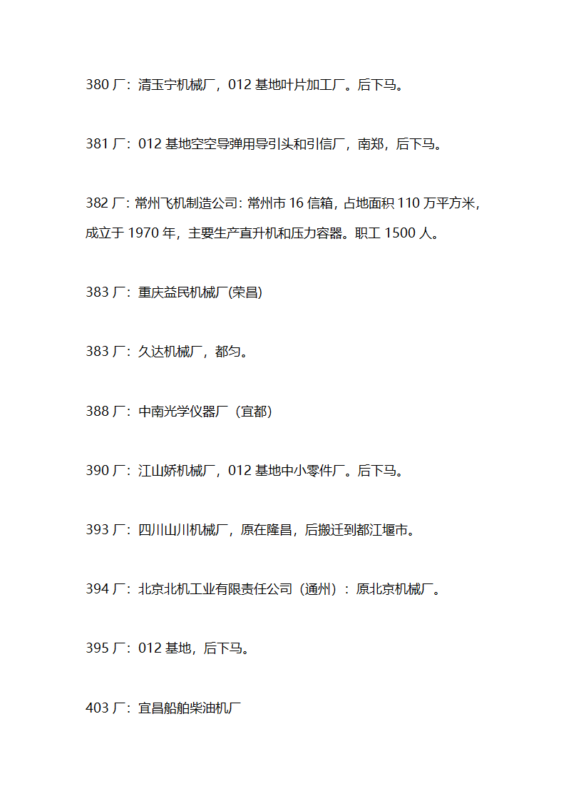 军工企业目录第17页