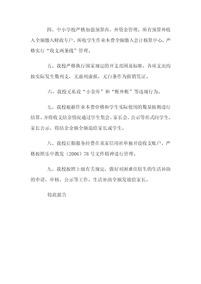 学校财务自查报告第2页