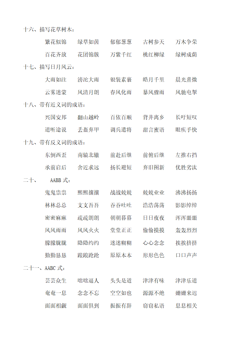 中国成语大全第3页