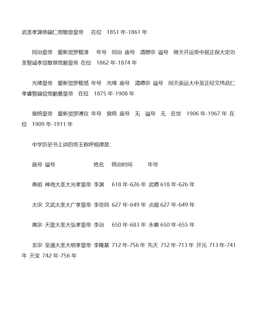 关于皇帝的庙号和谥号第6页