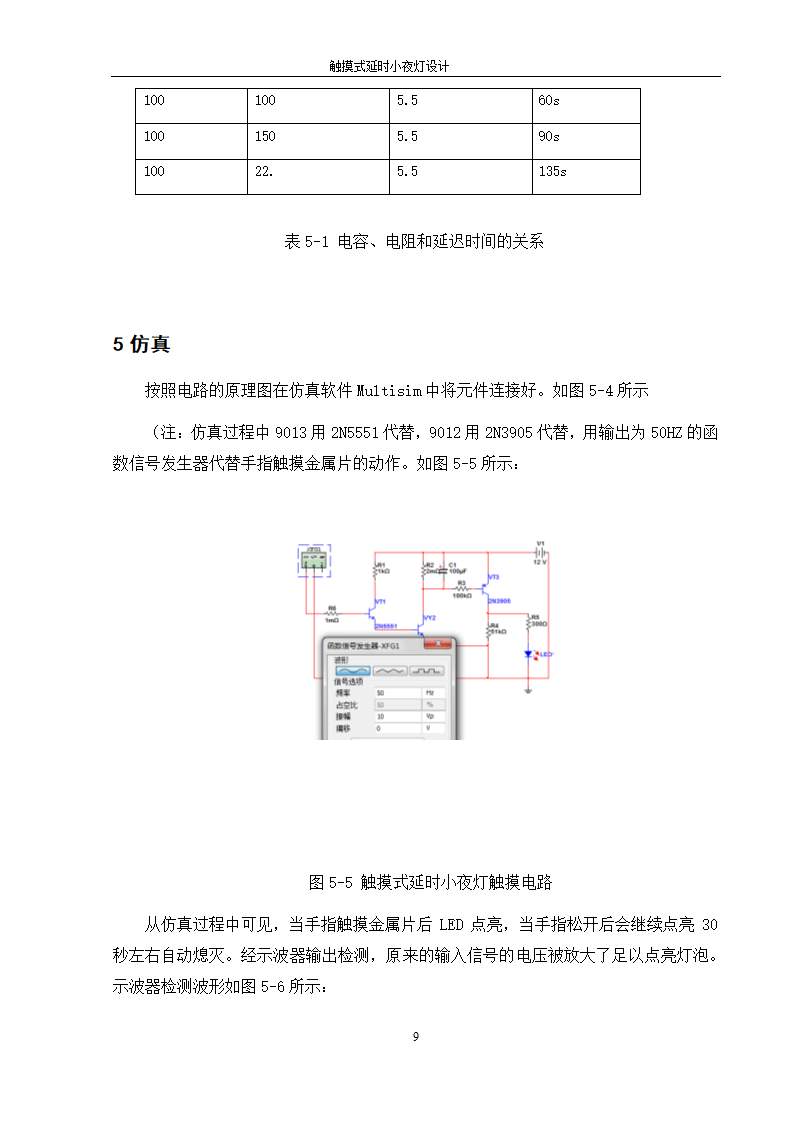 触摸式延时小夜灯课程设计第16页