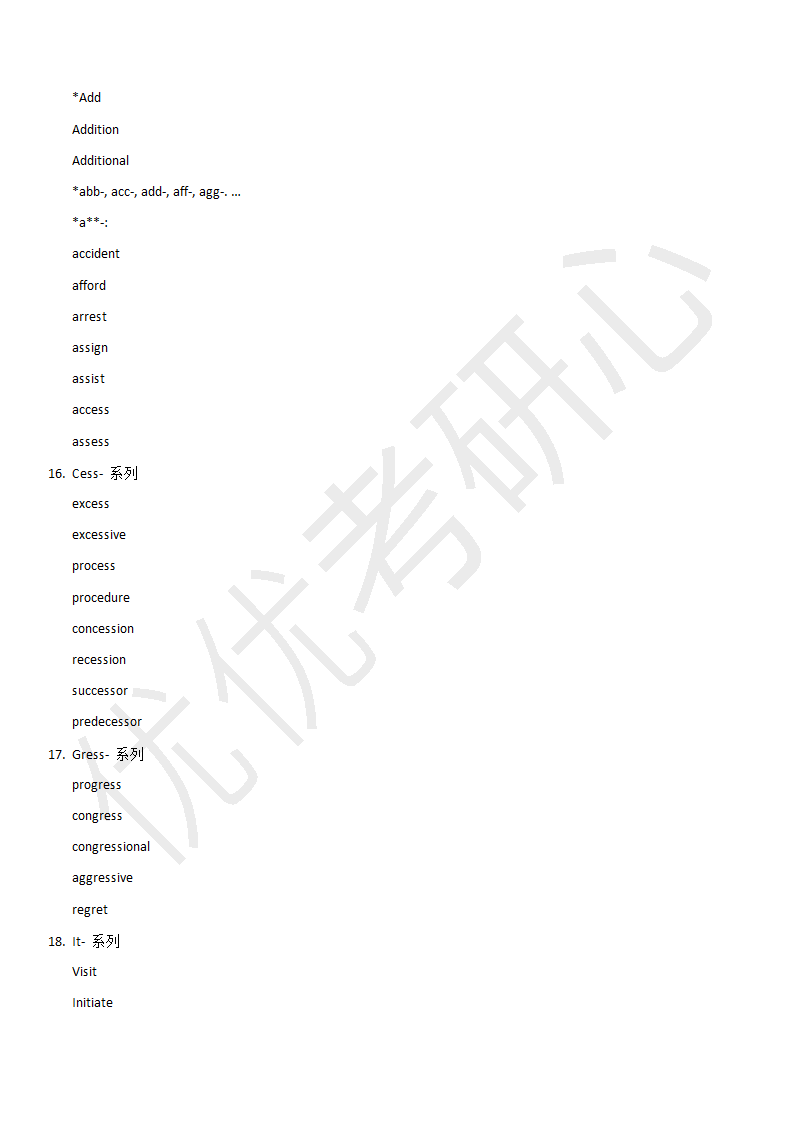 六级基础词汇第11页