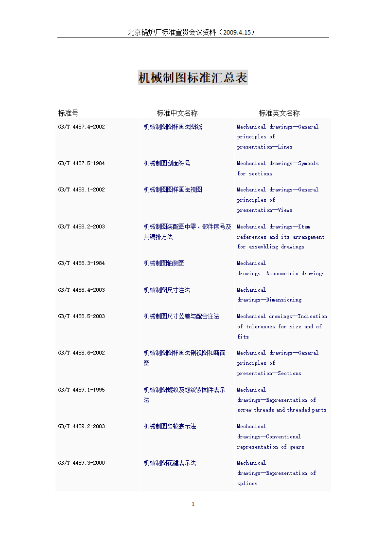 (新)机械制图国家标准汇总表