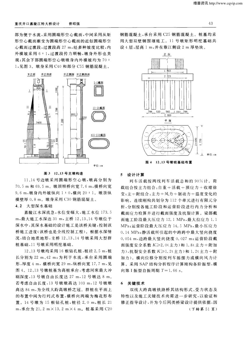 重庆井口嘉陵江特大桥设计第3页