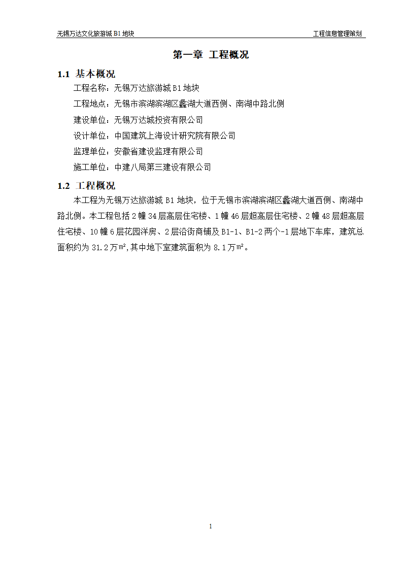 大型建筑工程信息管理策划方案和组织设计.doc第1页