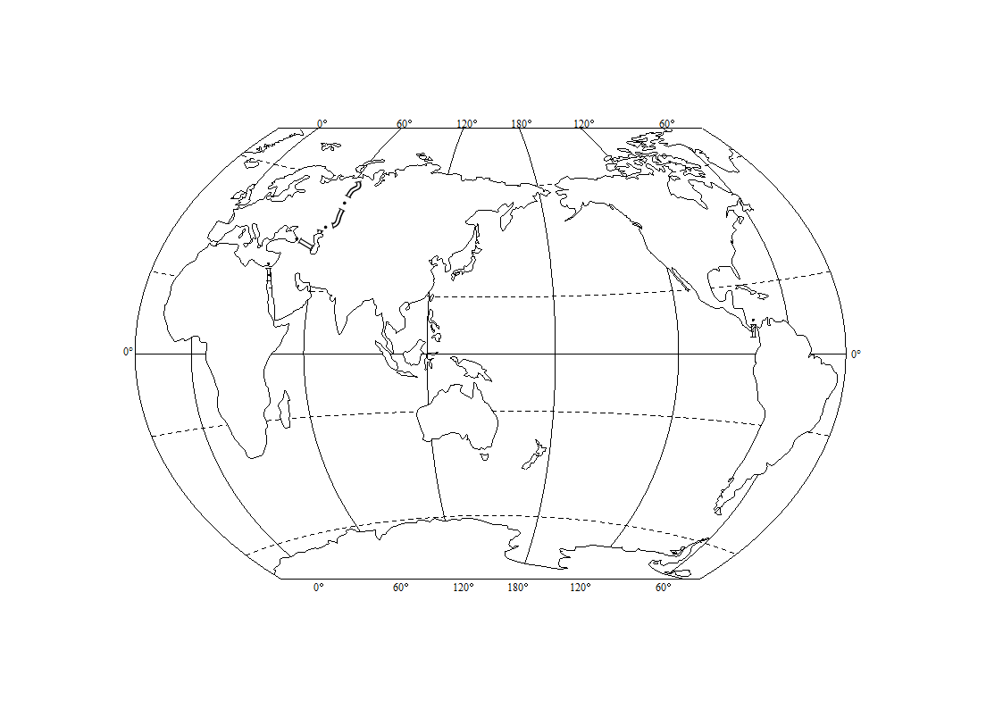 世界海陆轮廓图第1页