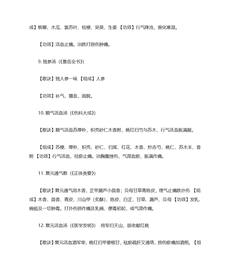 中医骨伤方剂第3页