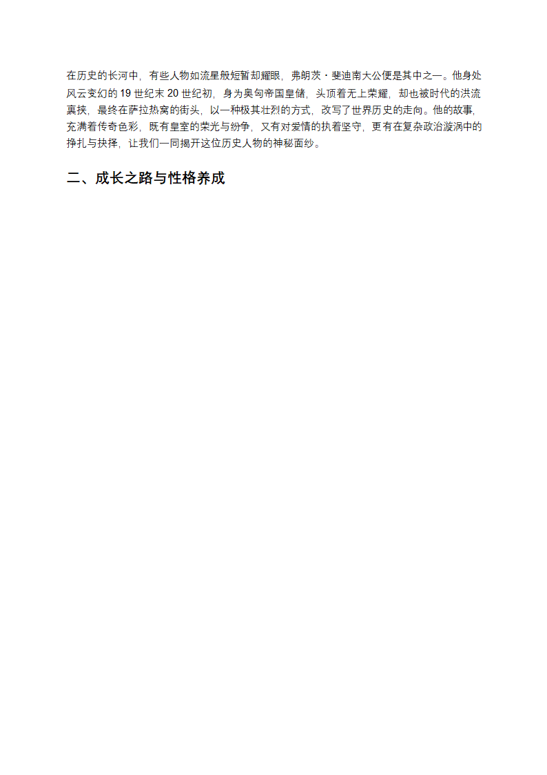 斐迪南大公：一个改变世界走向的关键人物第2页