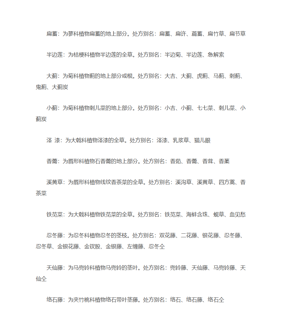 常用中药别名第41页