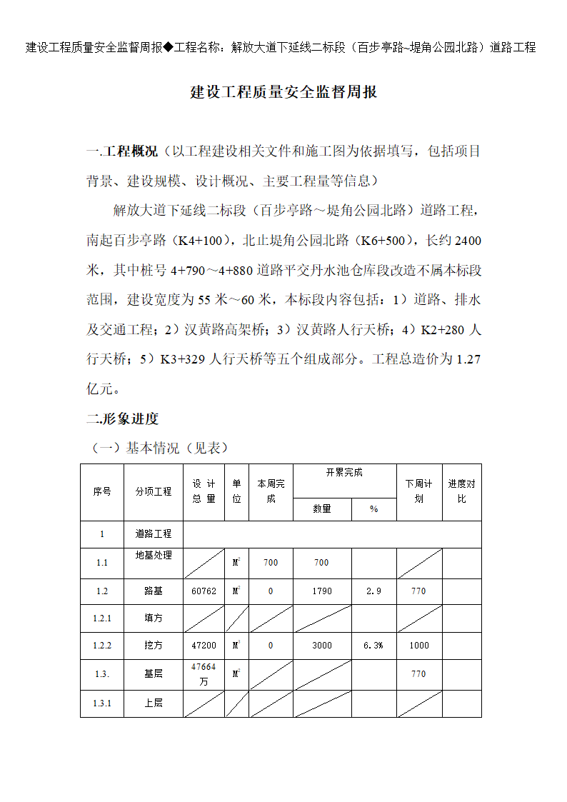 监理周报第2页