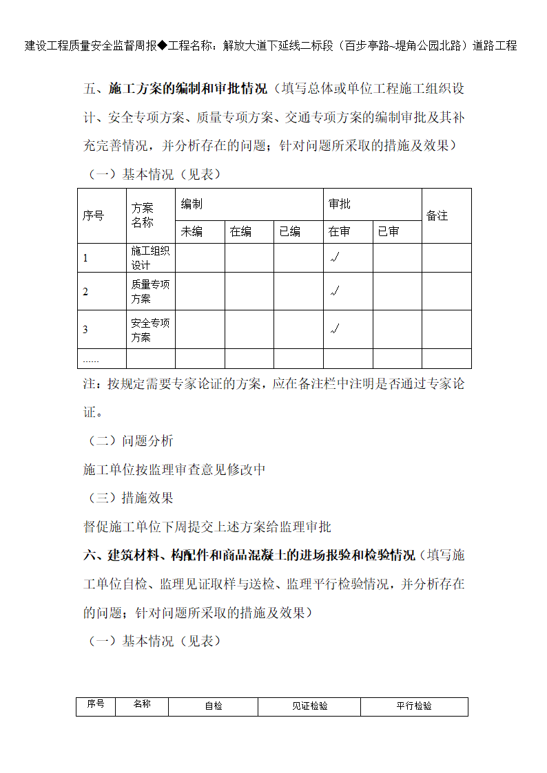 监理周报第10页