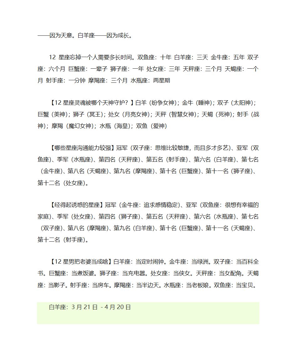 十二星座大全第7页