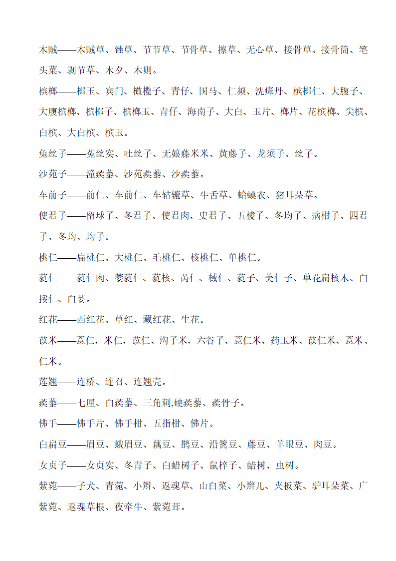 中药别名第9页