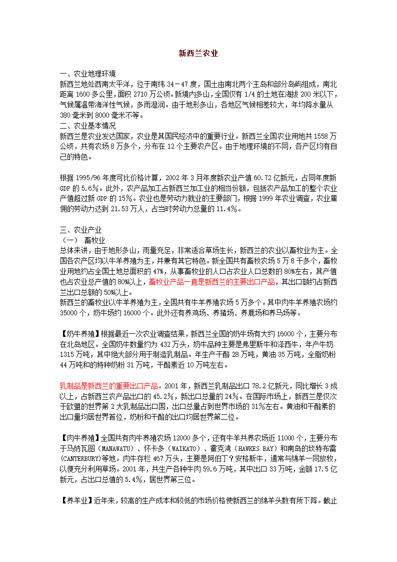 新西兰农业第1页