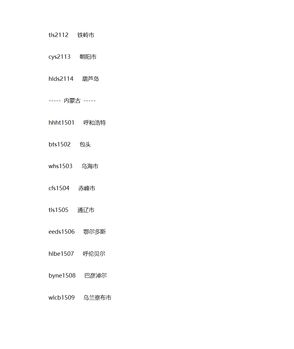 高德地图城市代码第5页