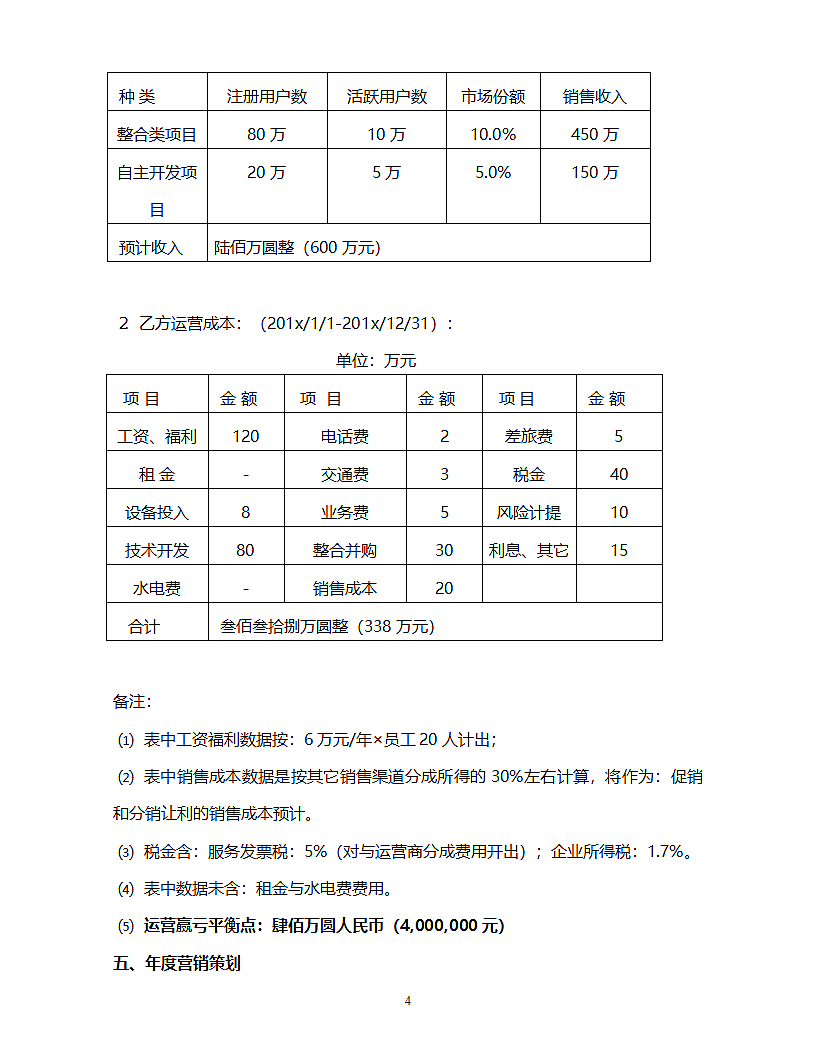 项目运营方案（手机游戏）第6页