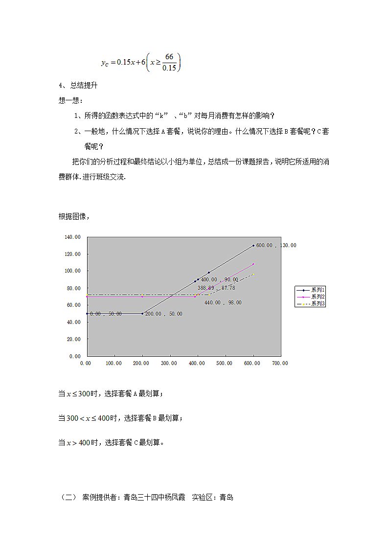 哪一款手机消费套餐更合适教学设计第5页