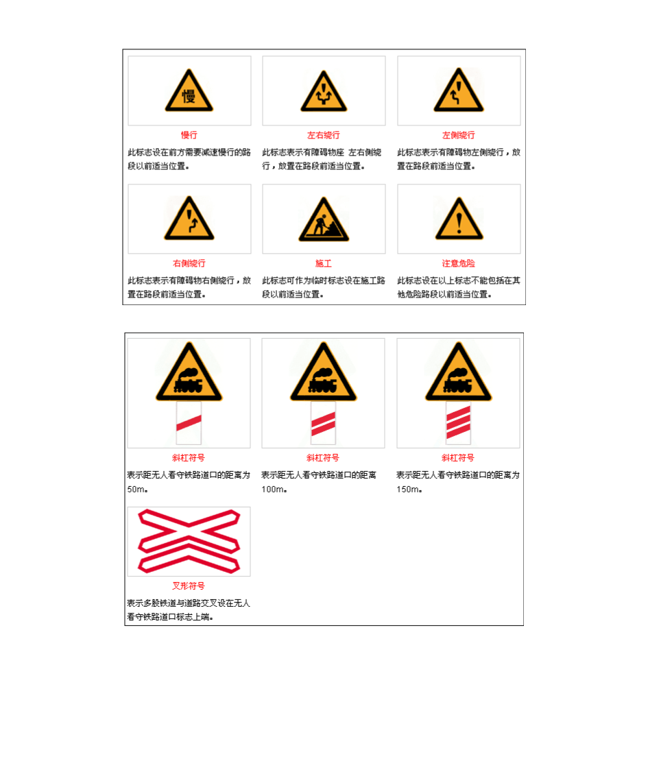 警告标志,交通标志图片第6页