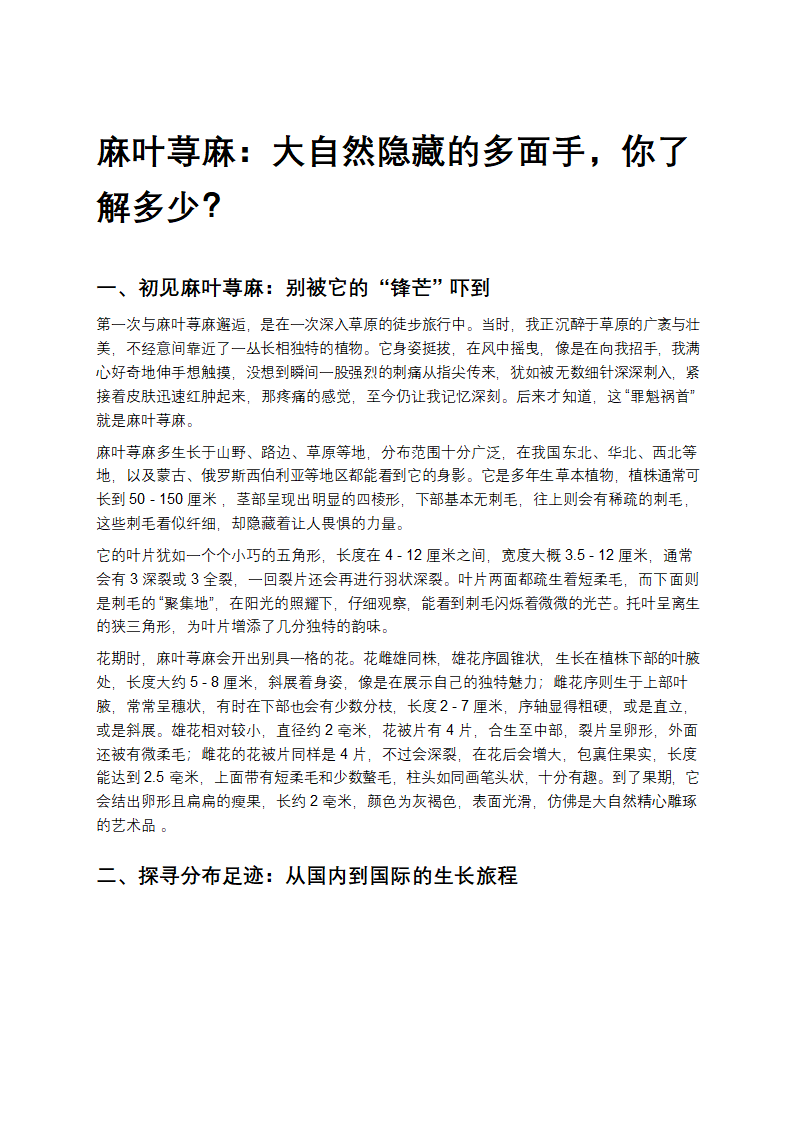 麻叶荨麻第1页