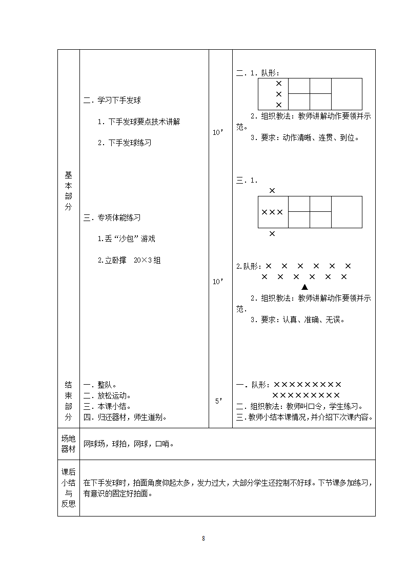 网球教案第8页