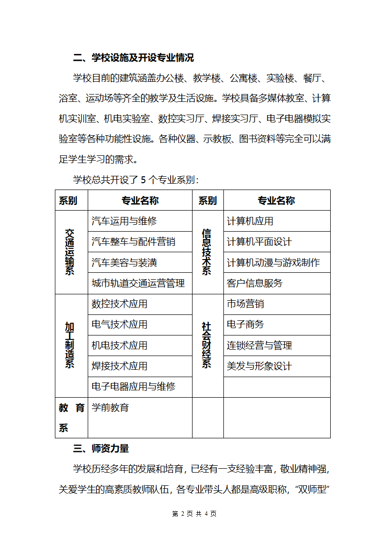 招生演讲稿第2页