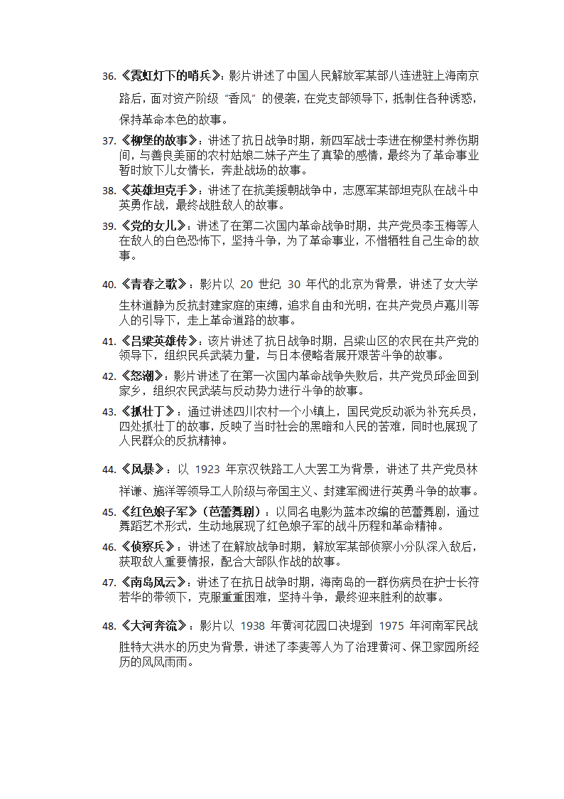 一百部红色电影列表第4页